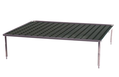 Stacking platform with dimpled mat (12x12