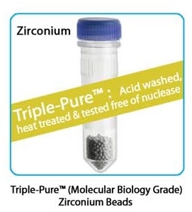 Prefilled 2.0 ml tubes, Zirconium Beads, 0.5mm Triple Pure - High Impact, 50 pk
